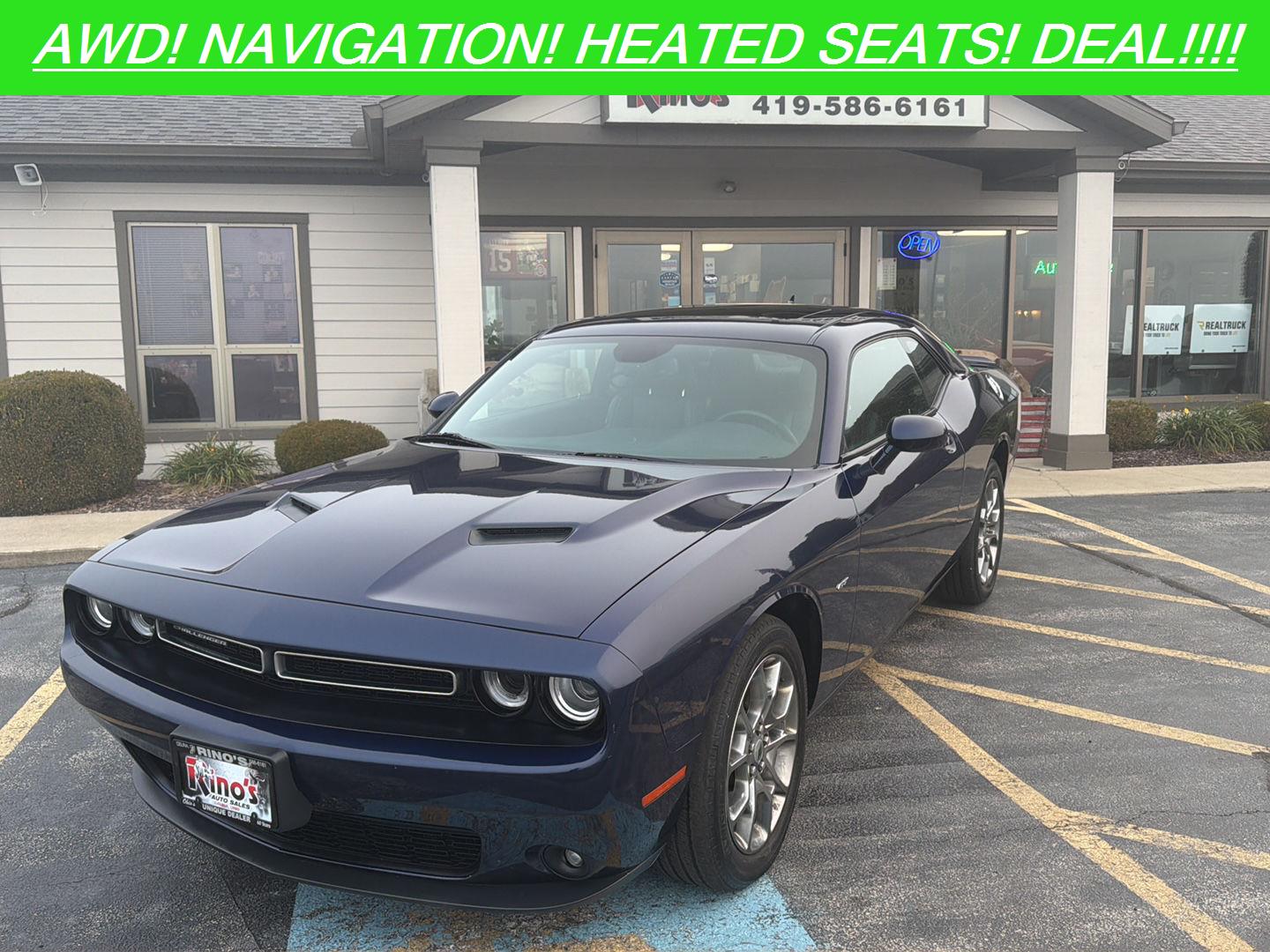 Contusion Blue Pearlcoat 2017 Dodge Challenger Coupe All-Wheel Drive 8-Speed Automatic