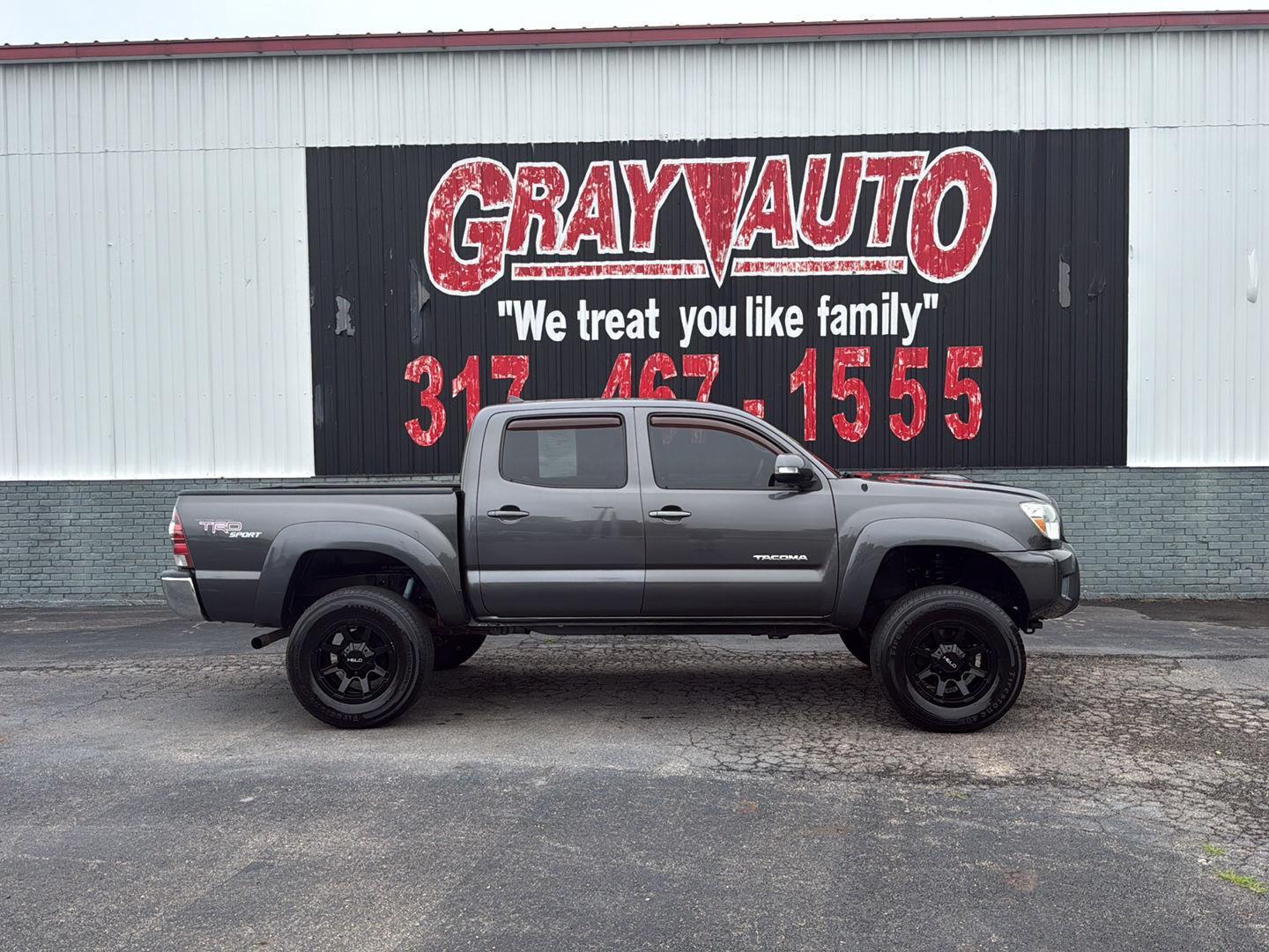 Magnetic Gray Metallic 2012 Toyota Tacoma PreRunner Double Cab V6 SB Pickup Truck 4X2 Automatic