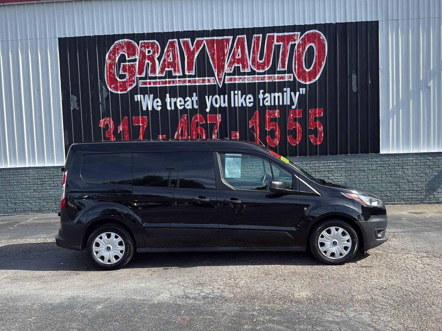 Black 2020 Ford Transit Connect Cargo XL LWB FWD with Rear Cargo Doors Van Front-Wheel Drive Automatic