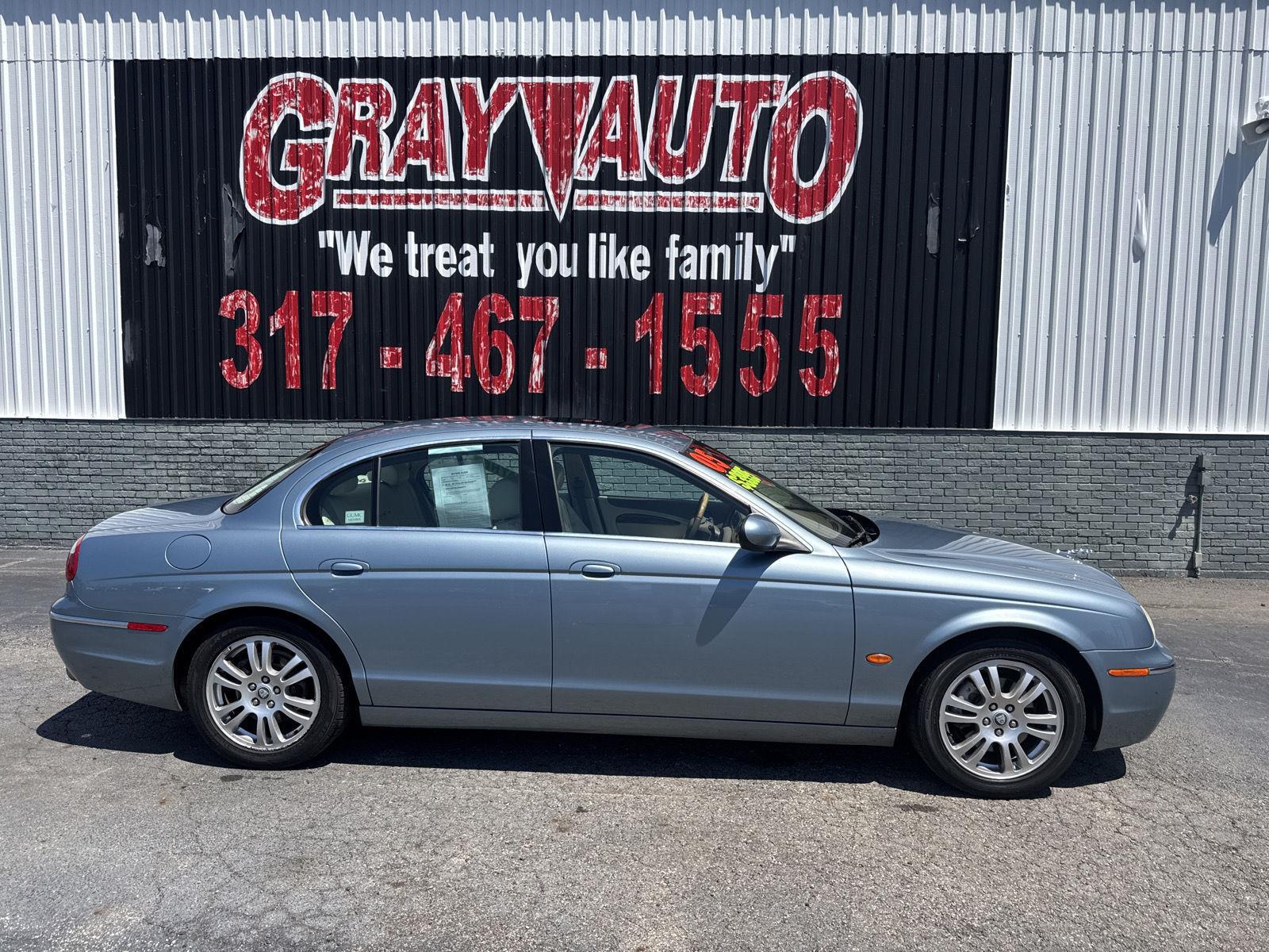 Blue 2005 Jaguar S-TYPE Sedan Rear-Wheel Drive Automatic