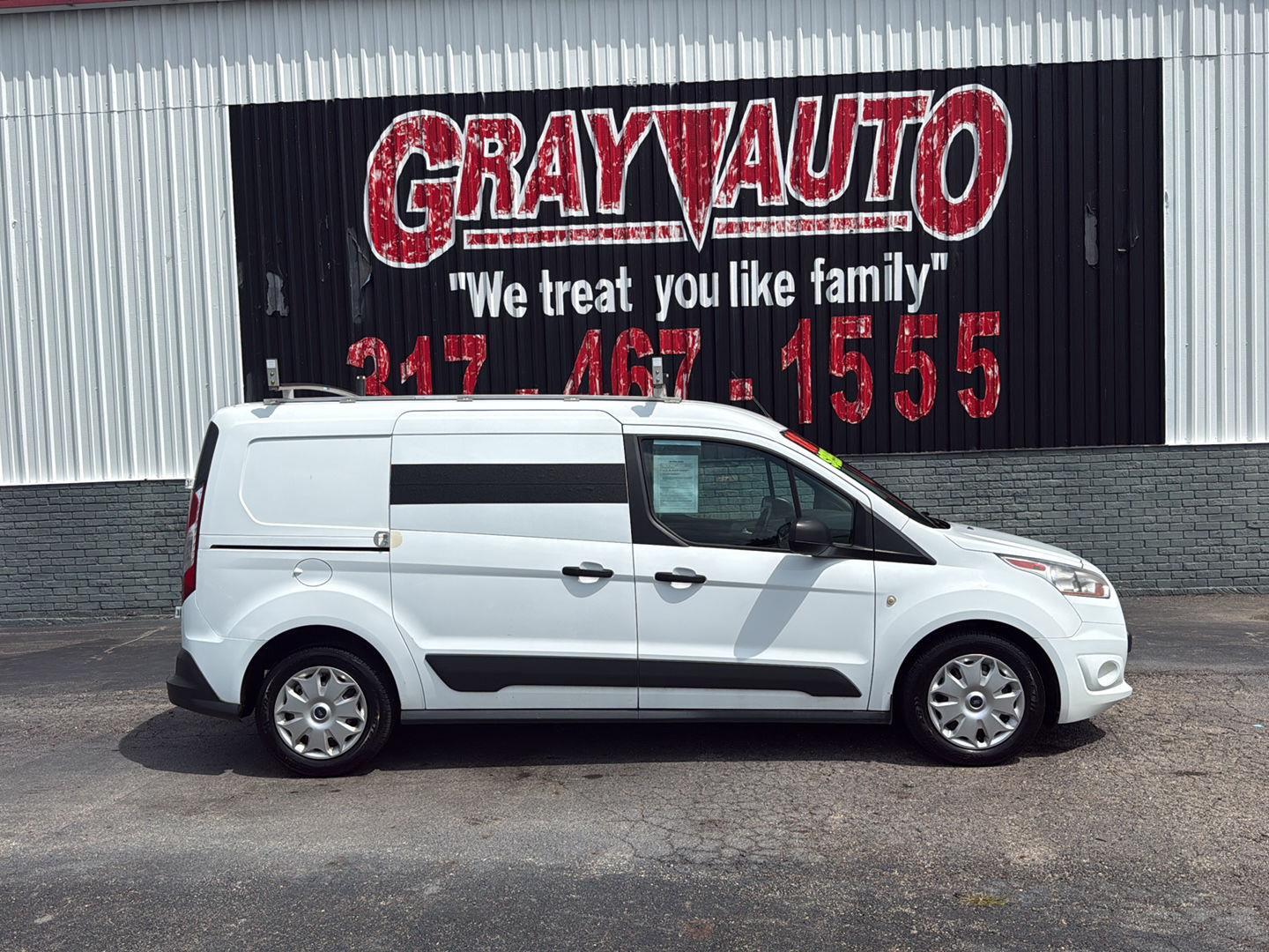 Frozen White 2018 Ford Transit Connect Van Front-Wheel Drive 6-Speed Automatic