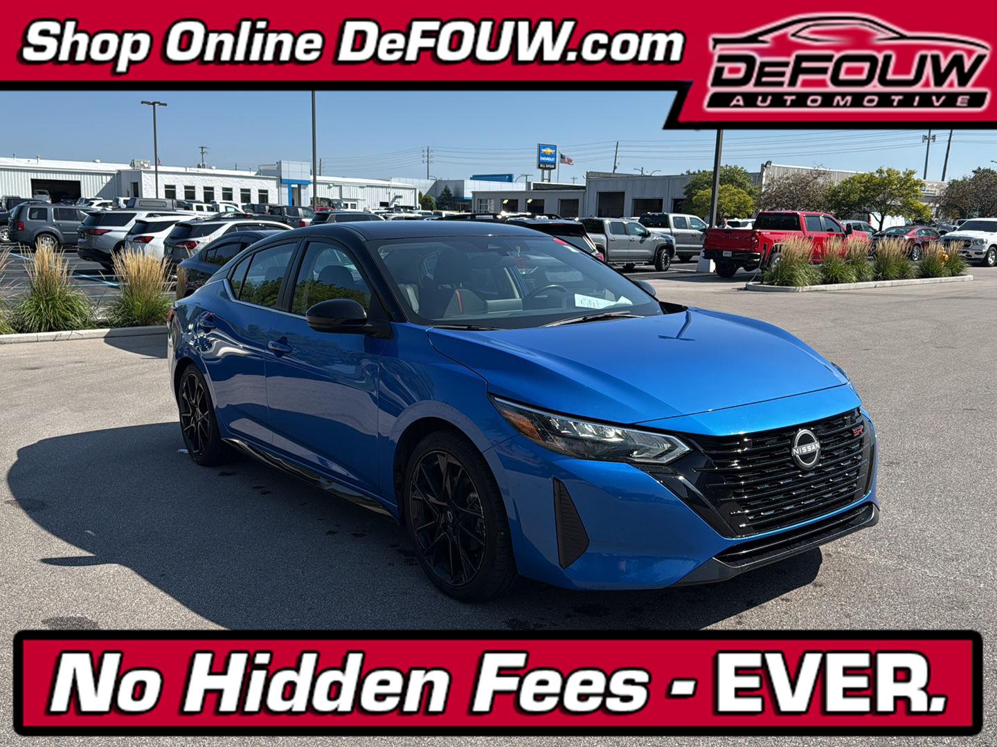 Electric Blue Metallic/Super Black 2025 Nissan Sentra Sedan Front-Wheel Drive Continuously Variable Transmission