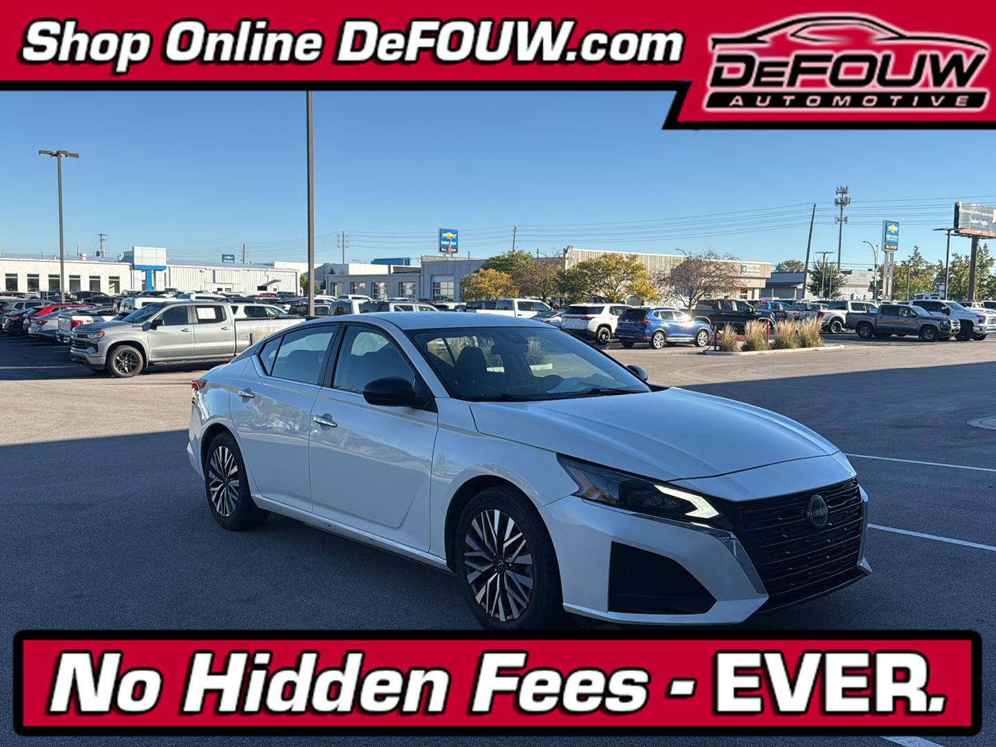 Pearl White Tricoat 2025 Nissan Altima Sedan Front-Wheel Drive Continuously Variable Transmission