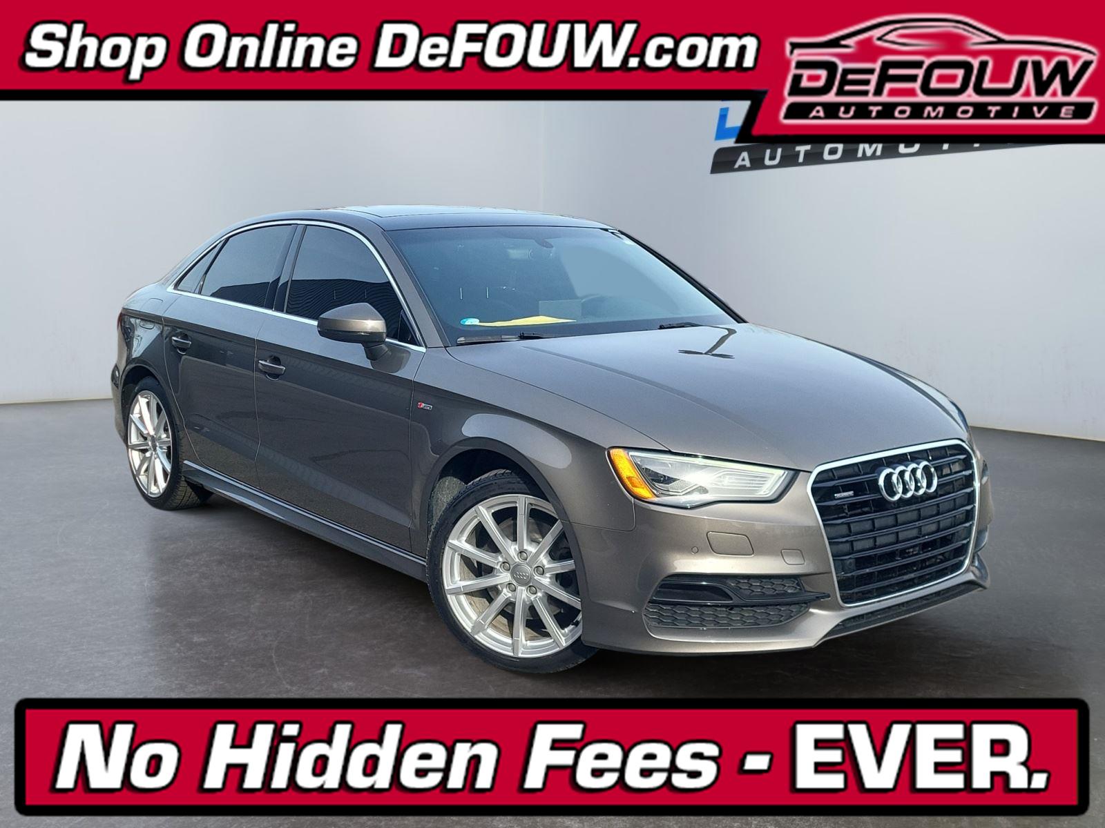 Dakota Gray Metallic 2016 Audi A3 2.0T quattro Premium Plus Sedan AWD Sedan All-Wheel Drive Automatic