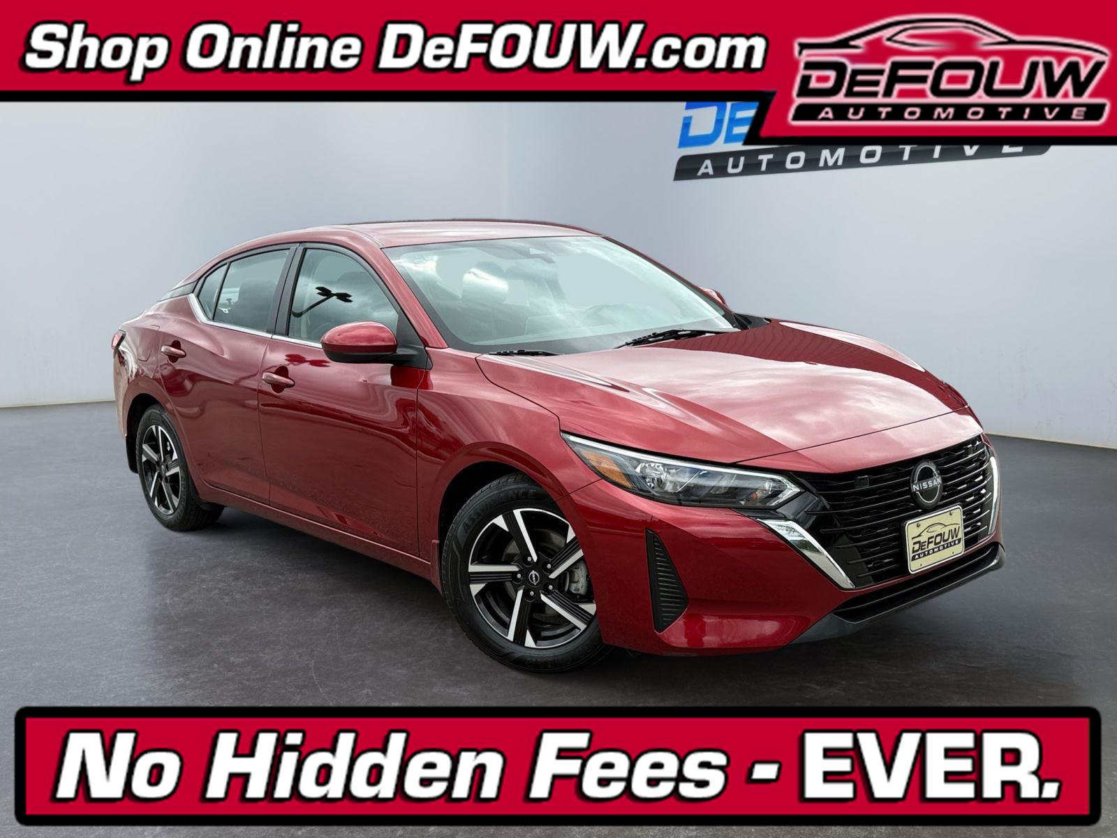 Red (Scarlet Ember Tintcoat) 2024 Nissan Sentra SV FWD Sedan Front-Wheel Drive Continuously Variable Transmission