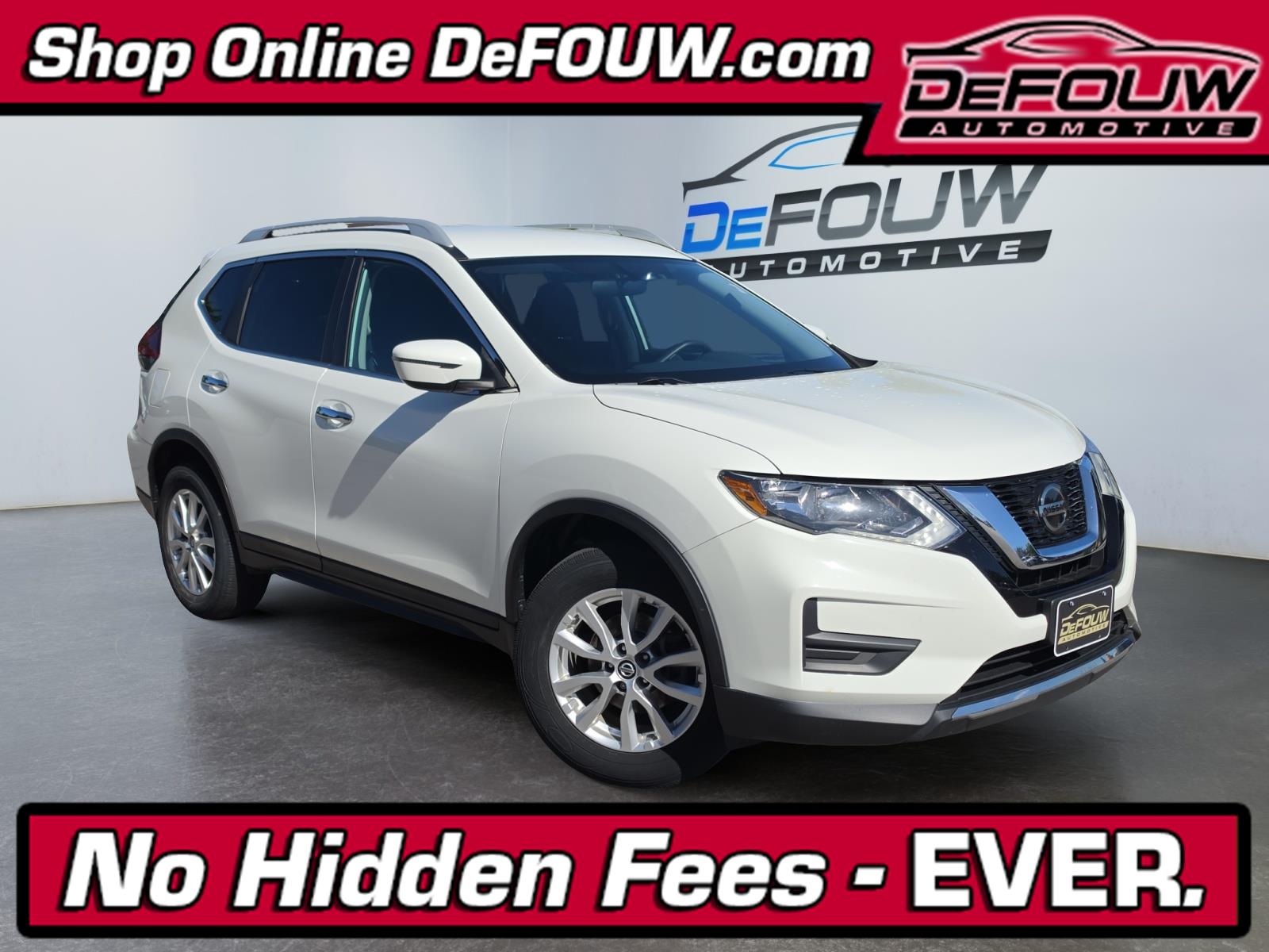Glacier White 2020 Nissan Rogue S FWD SUV / Crossover Front-Wheel Drive Continuously Variable Transmission