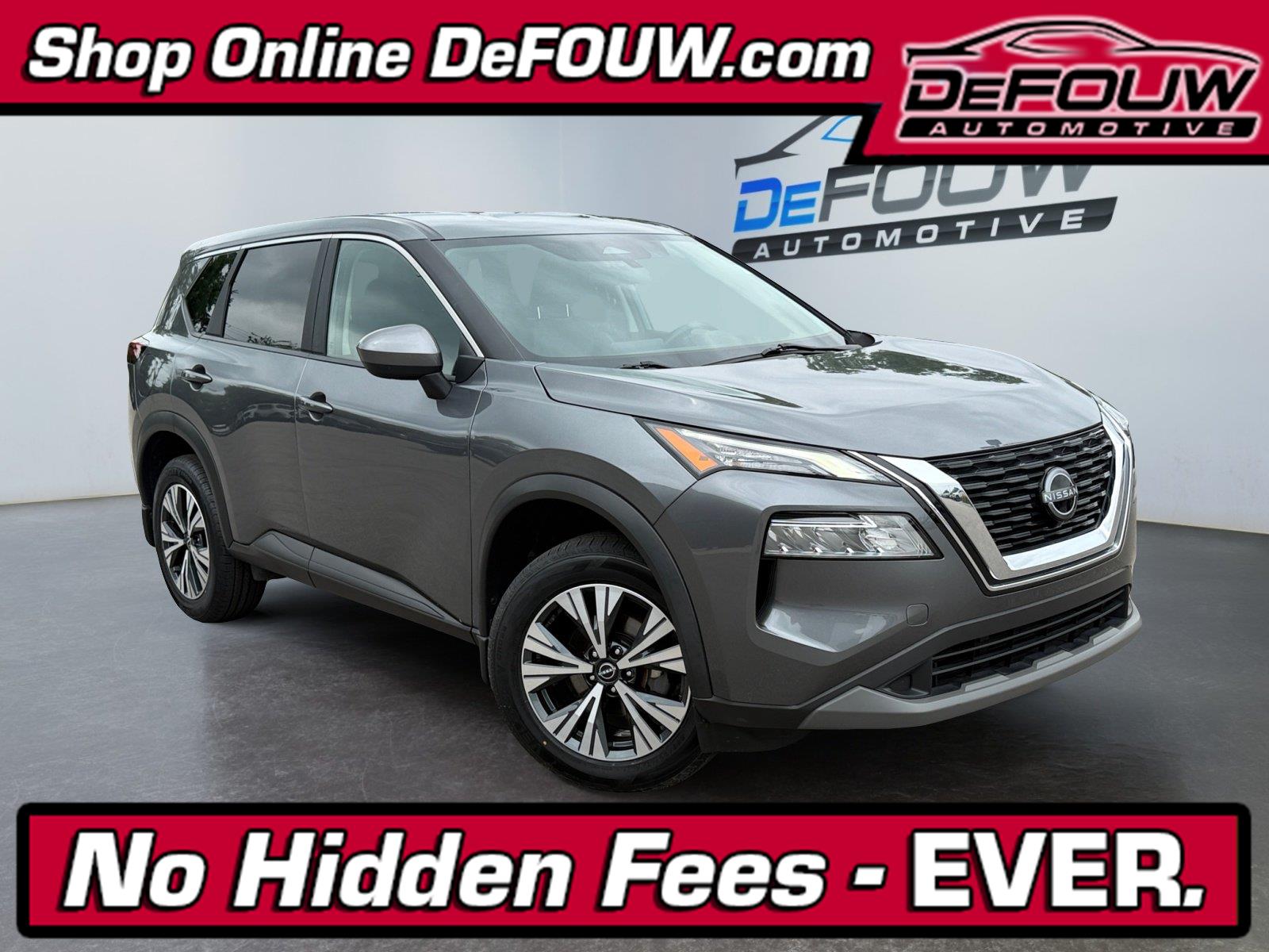 Gray (Gun Metallic) 2023 Nissan Rogue SUV / Crossover All-Wheel Drive Continuously Variable Transmission