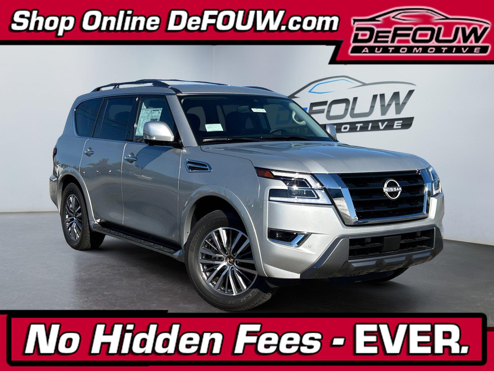 Brilliant Silver Metallic 2023 Nissan Armada SUV / Crossover Four-Wheel Drive Automatic