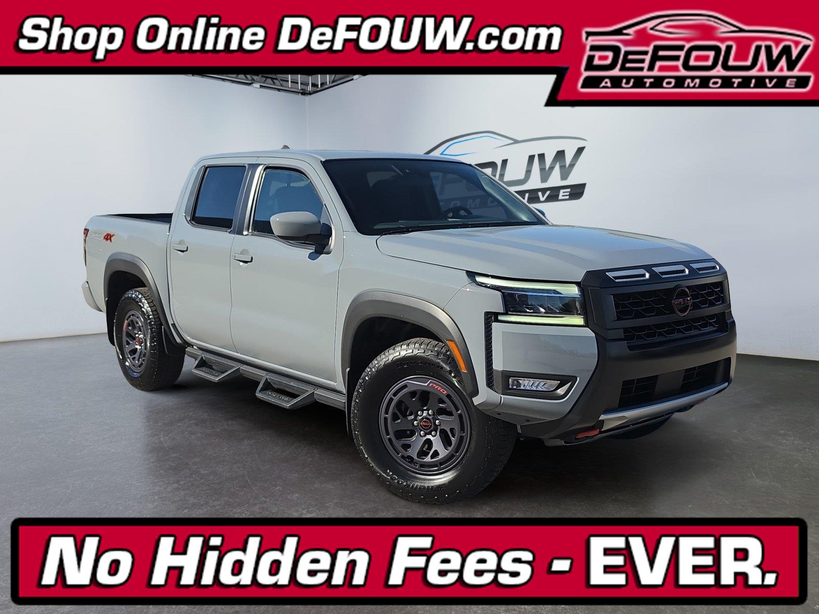 Boulder Gray Pearl 2025 Nissan Frontier Pickup Truck Four-Wheel Drive Automatic