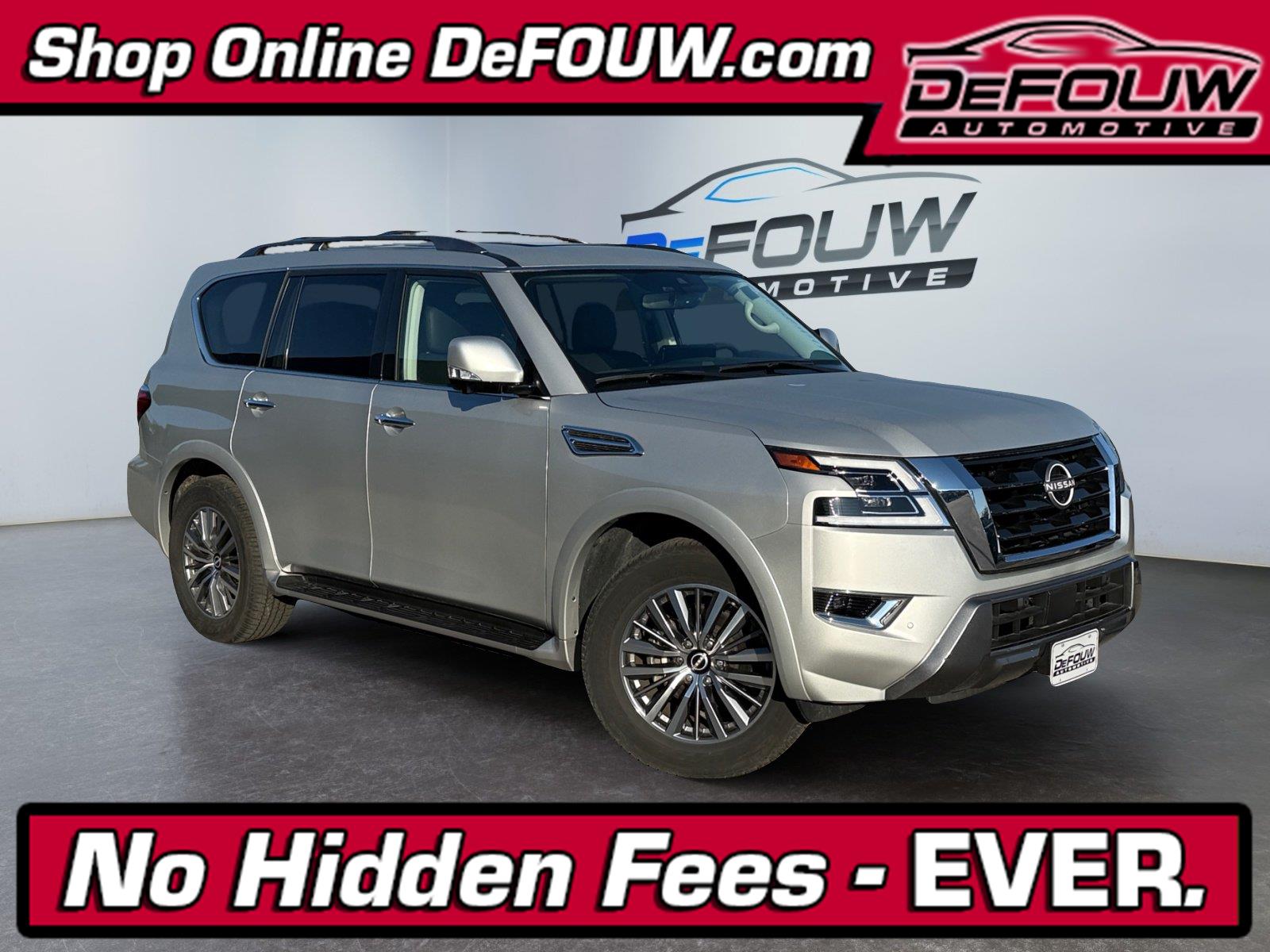 Brilliant Silver Metallic 2023 Nissan Armada SUV / Crossover Four-Wheel Drive Automatic