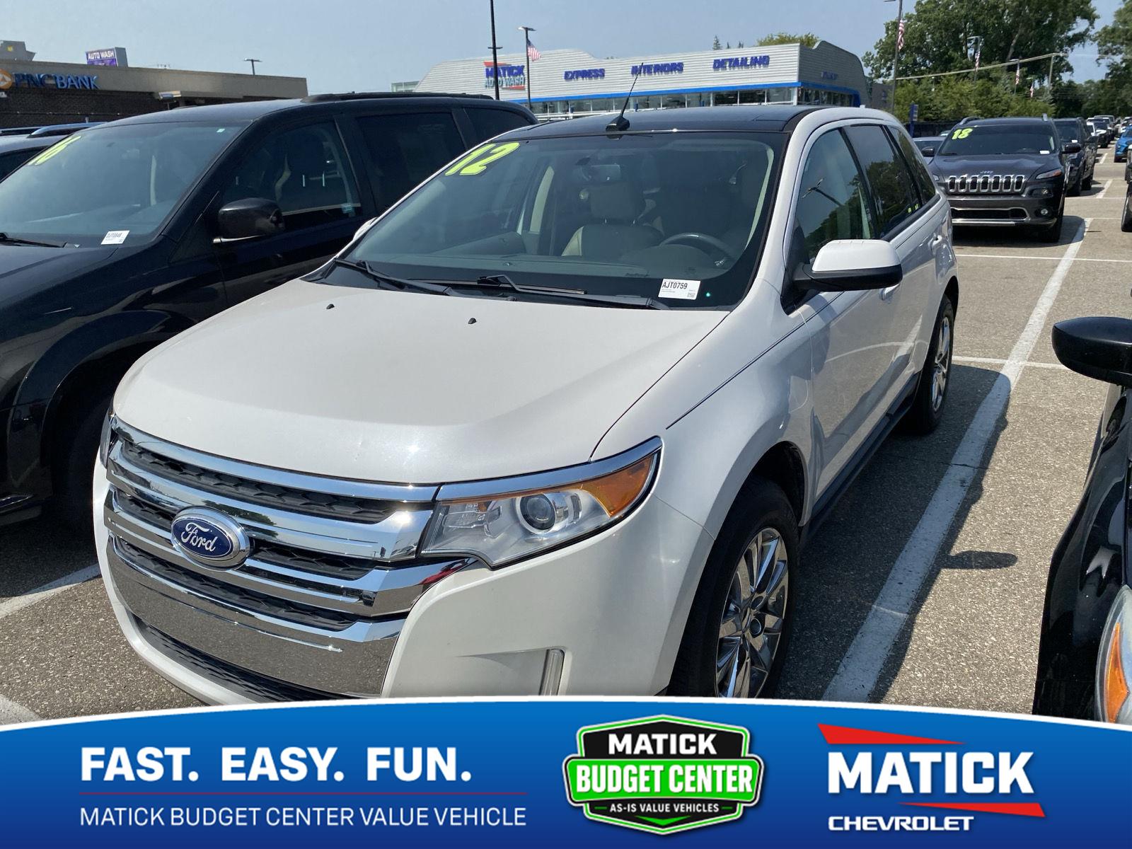 White Platinum Metallic Tri-Coat 2012 Ford Edge SUV / Crossover Front-Wheel Drive 6-Speed Automatic