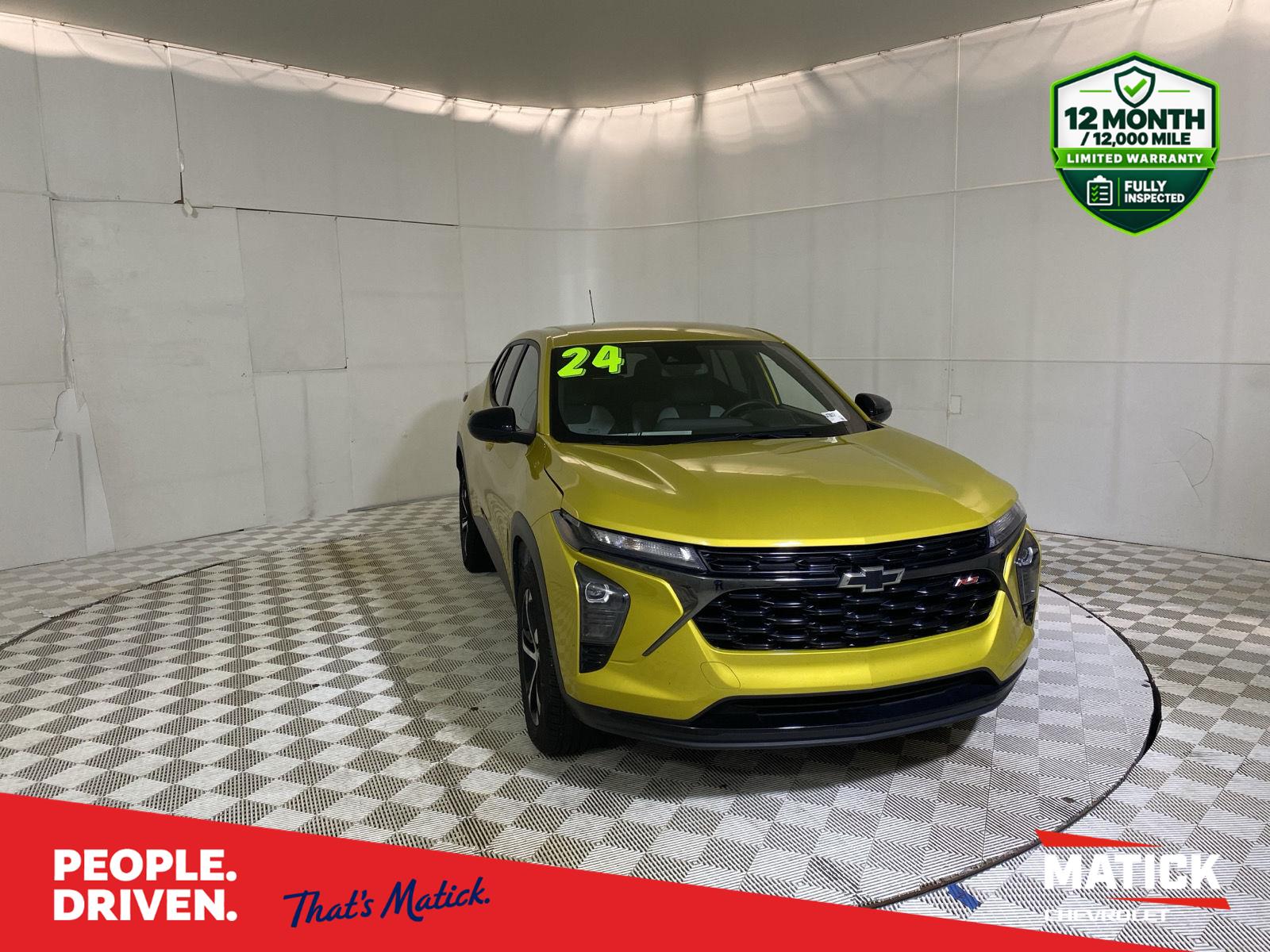Nitro Yellow Metallic 2024 Chevrolet Trax SUV / Crossover Front-Wheel Drive 6-Speed Automatic