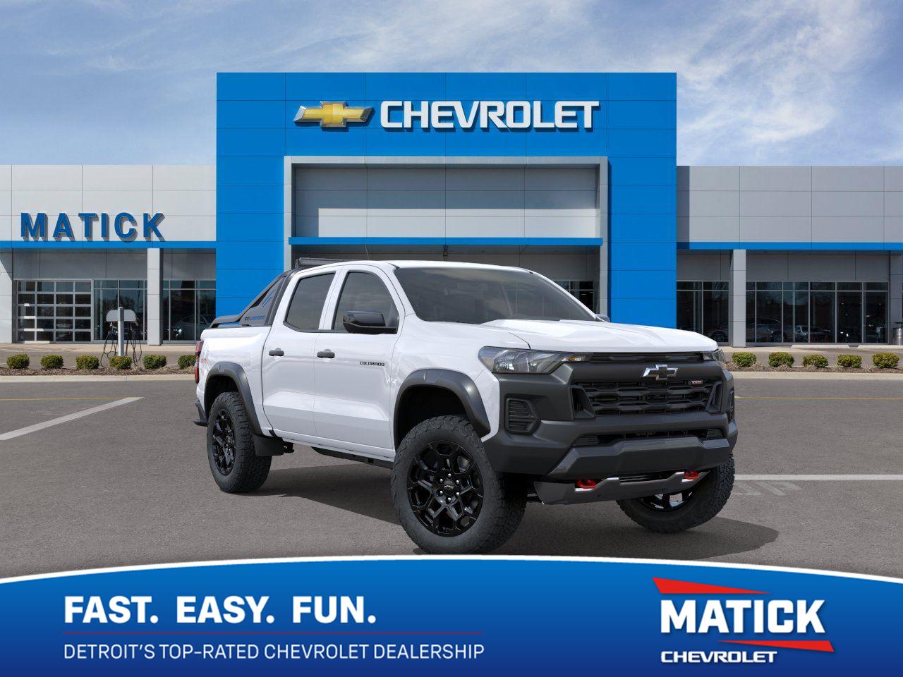 Summit White 2026 Chevrolet Colorado Pickup Truck Four-Wheel Drive 8-Speed Automatic