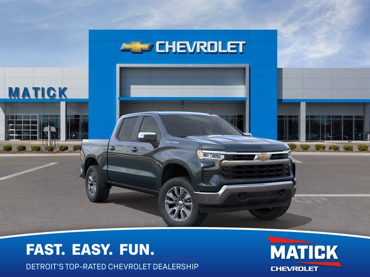 Cypress Gray 2026 Chevrolet Silverado 1500 Pickup Truck Four-Wheel Drive Automatic