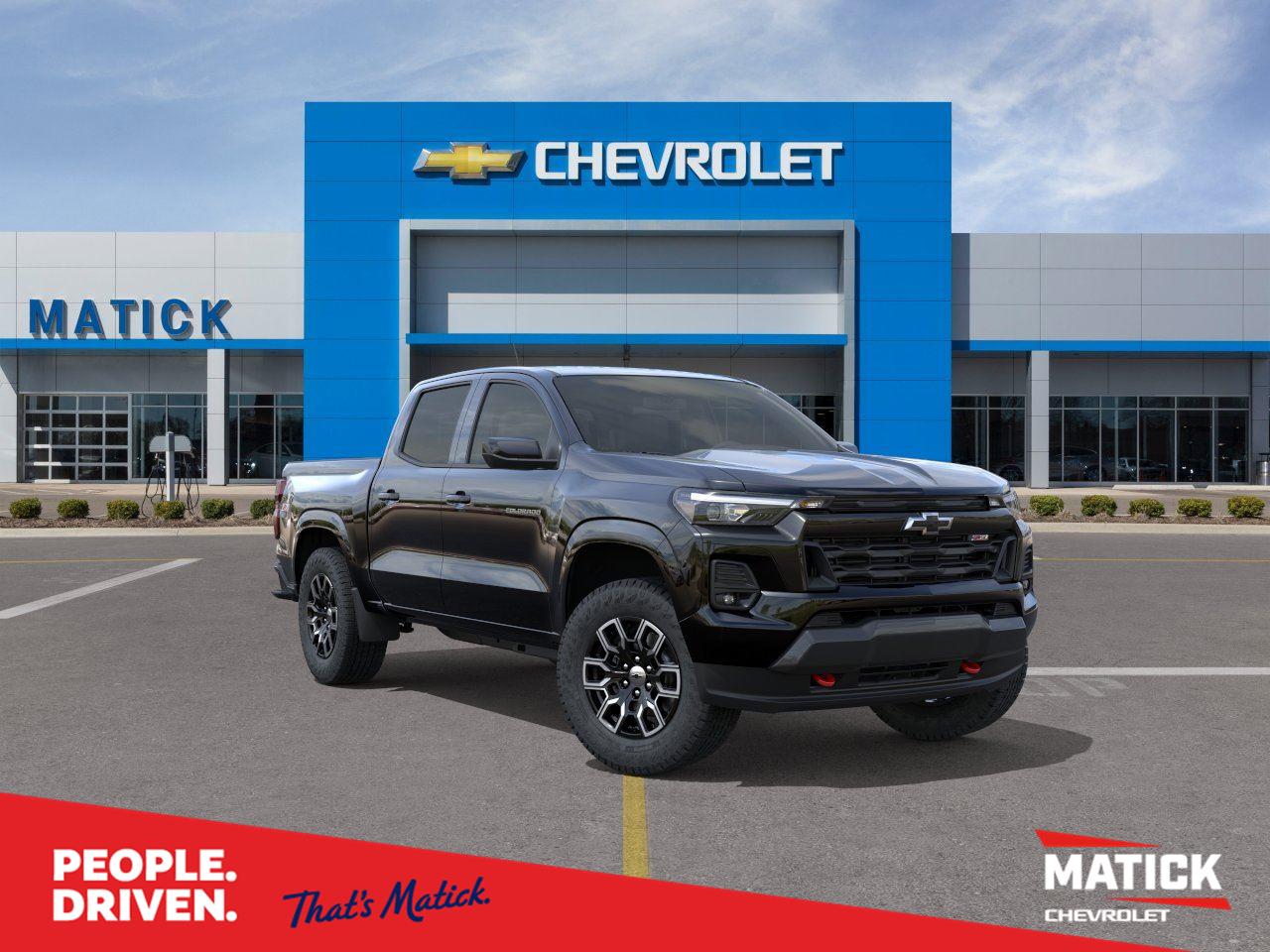 Black 2026 Chevrolet Colorado Pickup Truck Four-Wheel Drive 8-Speed Automatic