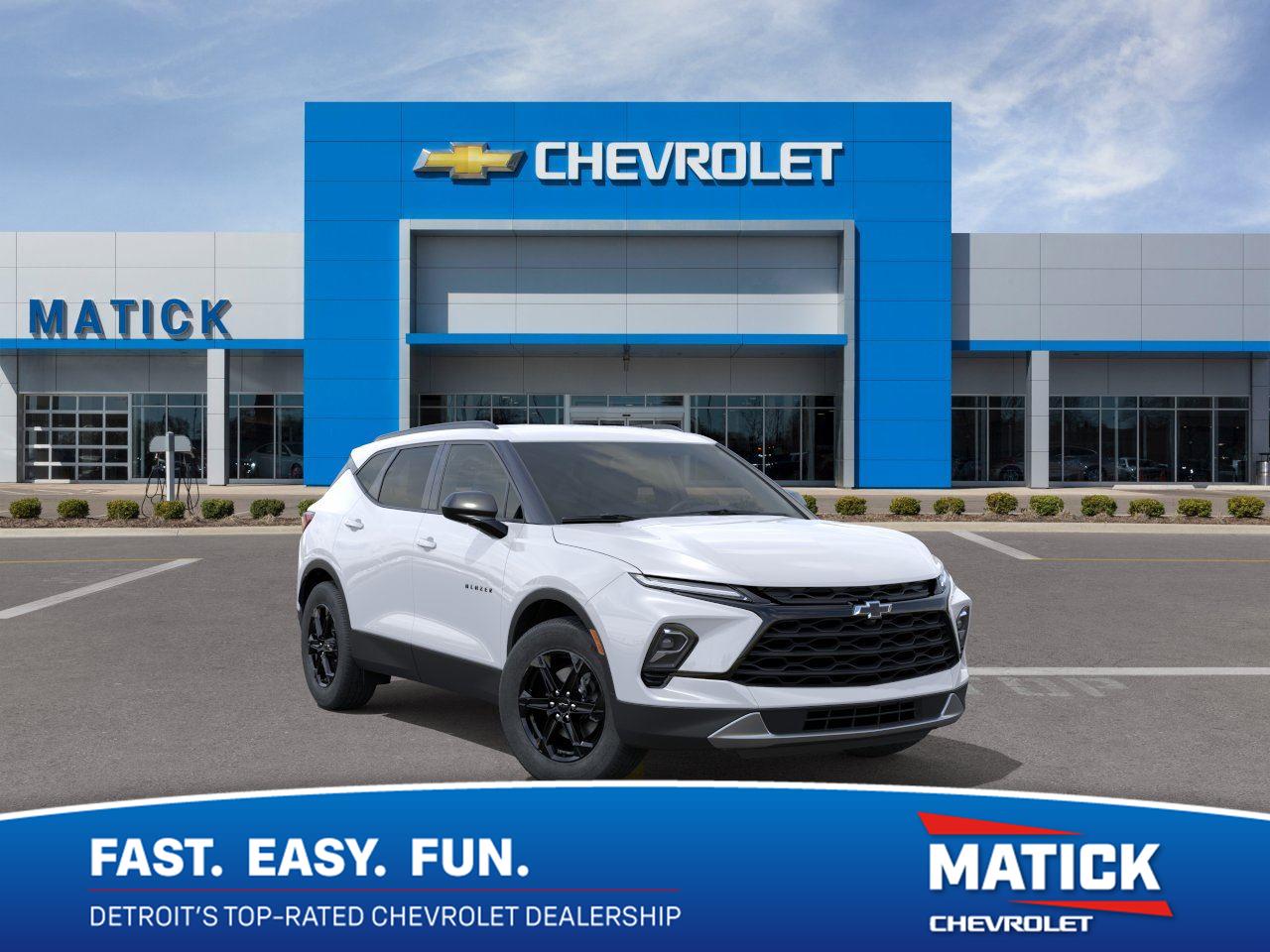 Summit White 2025 Chevrolet Blazer SUV / Crossover All-Wheel Drive 9-Speed Automatic