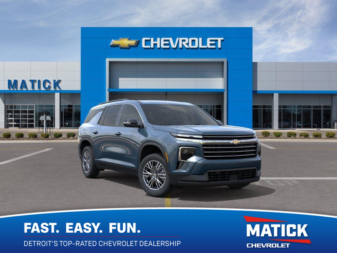 Lakeshore Blue Metallic 2026 Chevrolet Traverse SUV / Crossover Front-Wheel Drive 8-Speed Automatic