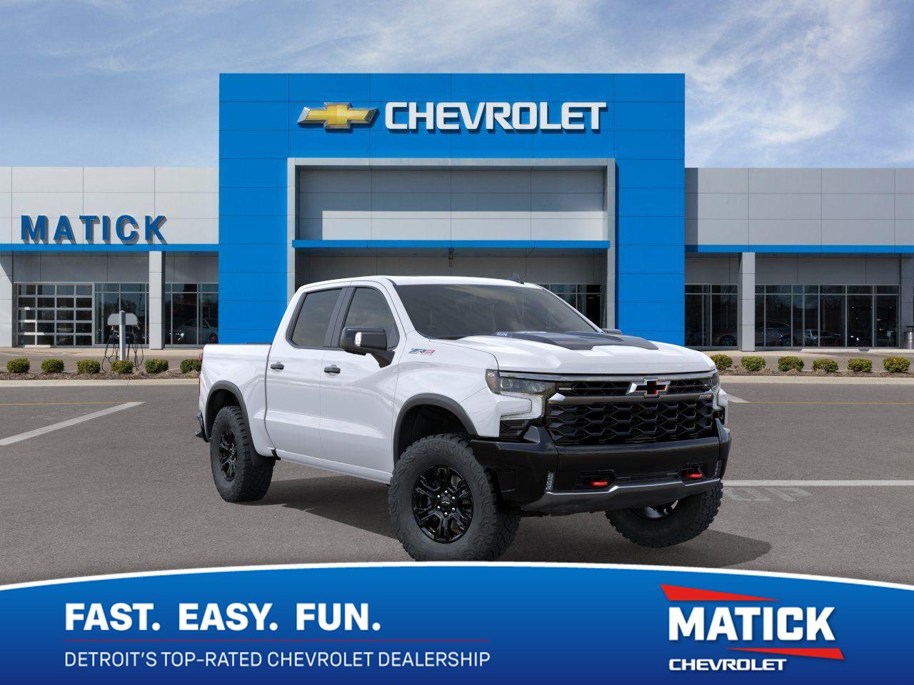 Summit White 2026 Chevrolet Silverado 1500 Pickup Truck Four-Wheel Drive Automatic