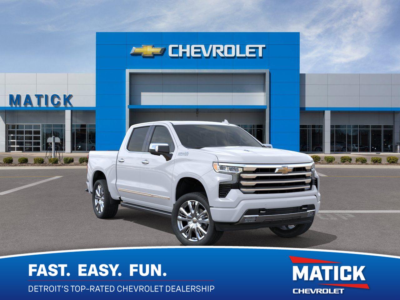 Polar White Tricoat 2026 Chevrolet Silverado 1500 Pickup Truck Four-Wheel Drive Automatic