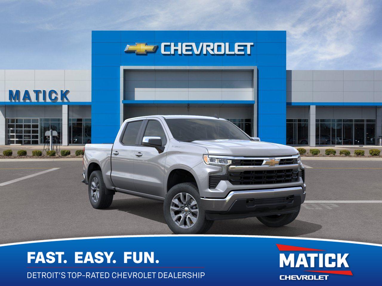 Sterling Gray Metallic 2026 Chevrolet Silverado 1500 Pickup Truck Four-Wheel Drive Automatic