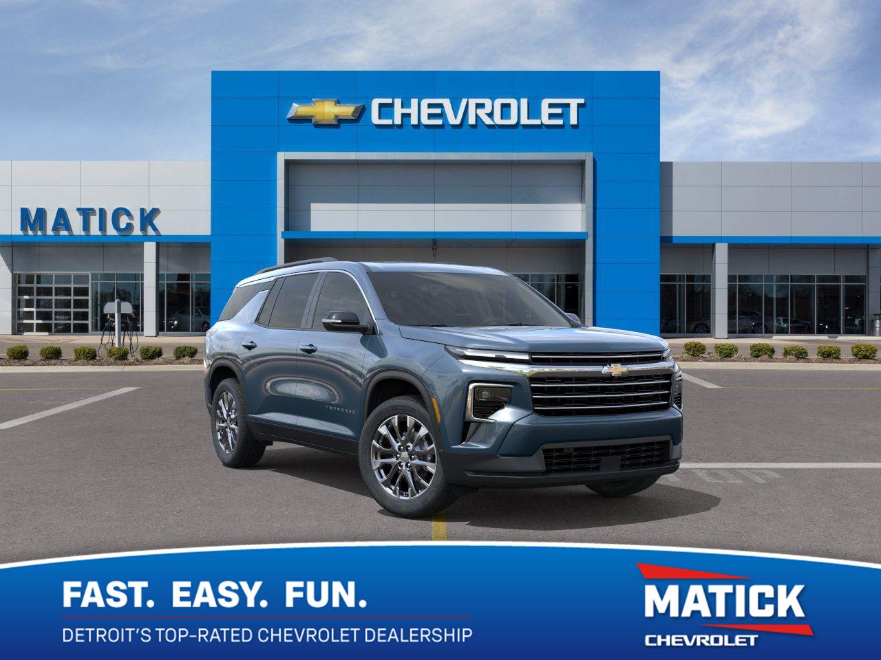 Lakeshore Blue Metallic 2026 Chevrolet Traverse SUV / Crossover Front-Wheel Drive 8-Speed Automatic