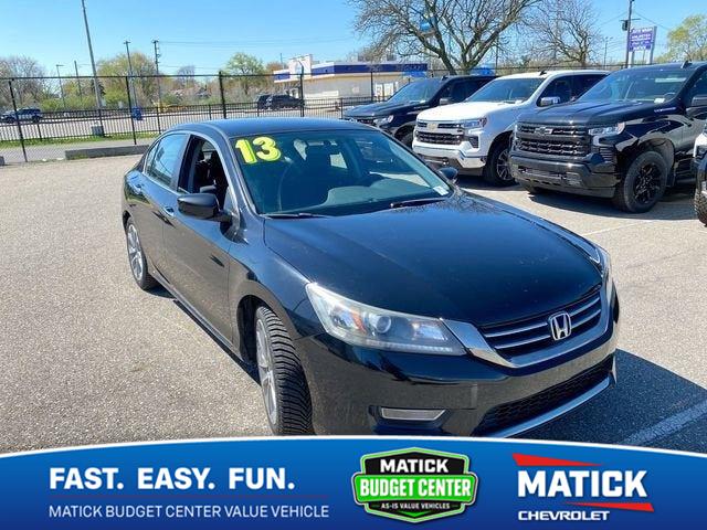 Black (Obsidian Blue Pearl) 2013 Honda Accord Sedan Front-Wheel Drive Continuously Variable Transmission