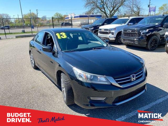 Black (Obsidian Blue Pearl) 2013 Honda Accord Sedan Front-Wheel Drive Continuously Variable Transmission