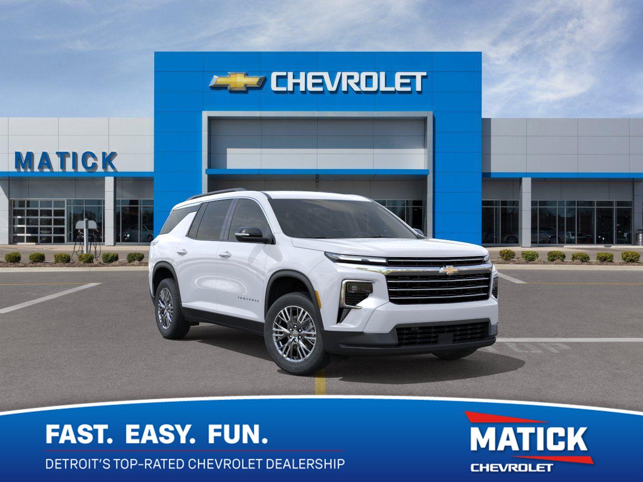 Summit White 2026 Chevrolet Traverse SUV / Crossover Four-Wheel Drive 8-Speed Automatic