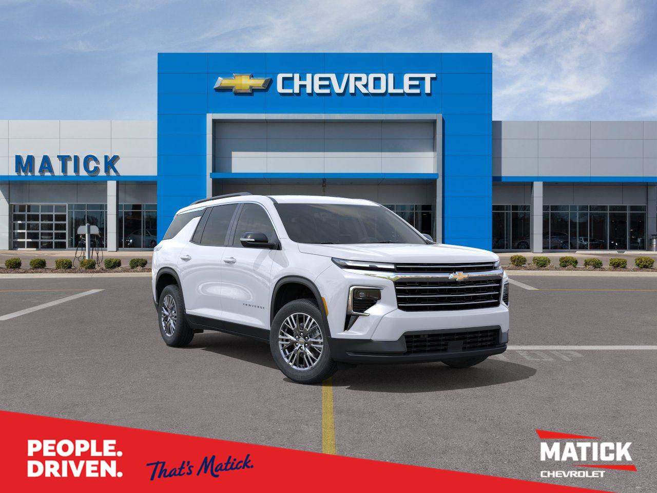 Summit White 2026 Chevrolet Traverse SUV / Crossover Four-Wheel Drive 8-Speed Automatic