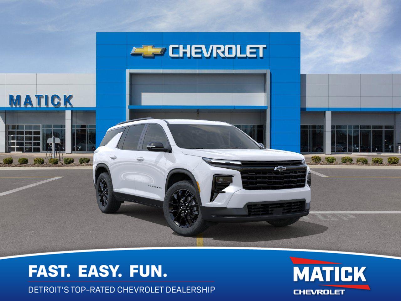 Summit White 2026 Chevrolet Traverse SUV / Crossover Four-Wheel Drive 8-Speed Automatic