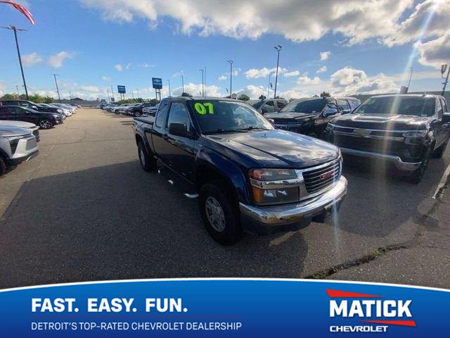 Midnight Blue Metallic 2007 GMC Canyon Pickup Truck 4-Speed Automatic Overdrive