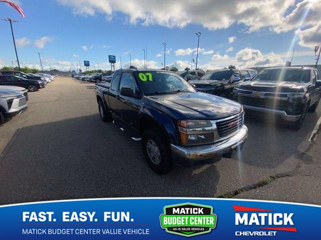 Midnight Blue Metallic 2007 GMC Canyon Pickup Truck 4-Speed Automatic Overdrive