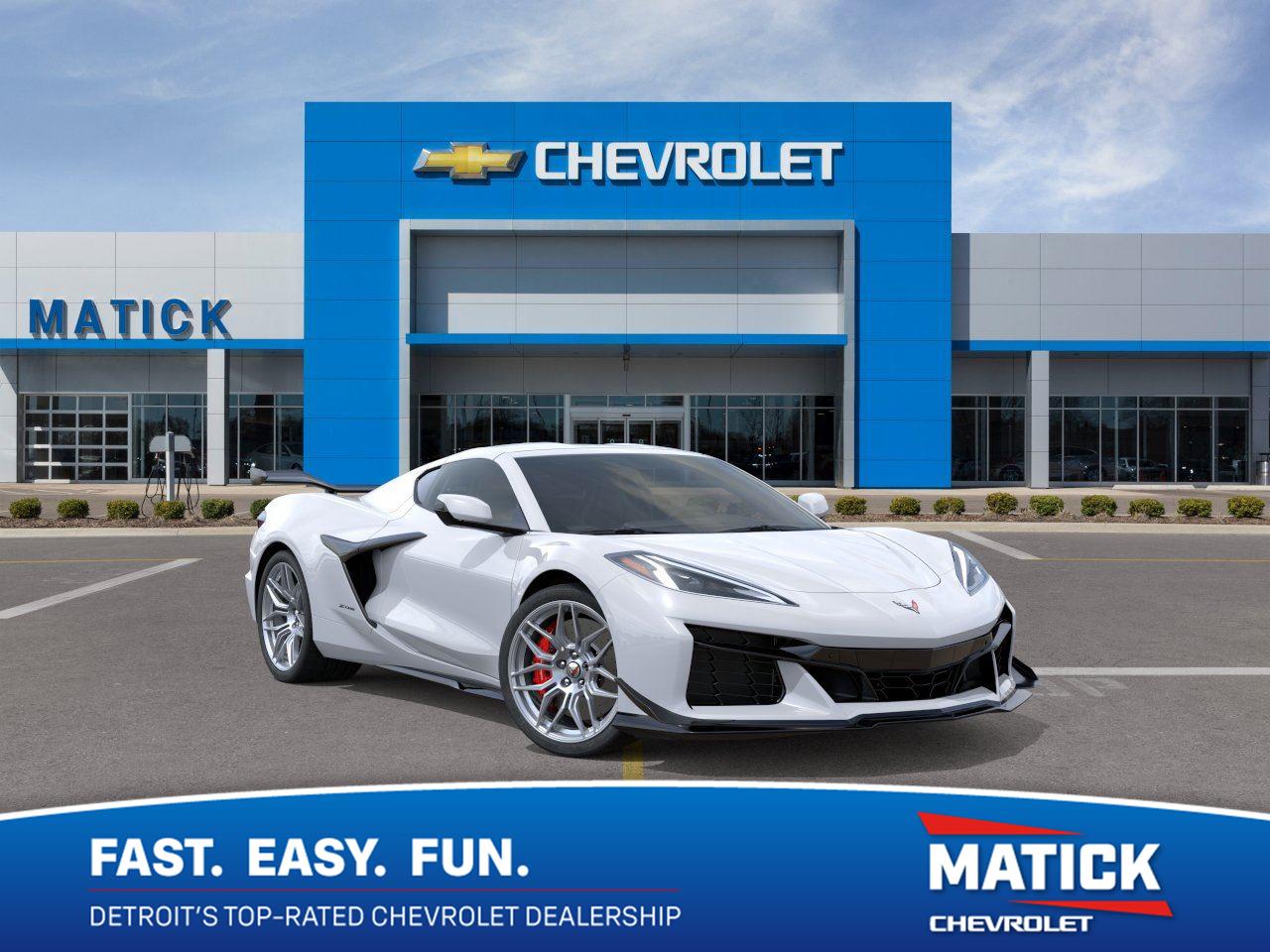 Arctic White 2026 Chevrolet Corvette Coupe Rear-Wheel Drive 8-Speed Dual Clutch
