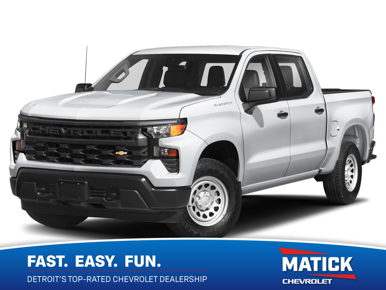 Summit White 2024 Chevrolet Silverado 1500 Pickup Truck Four-Wheel Drive 8-Speed Automatic