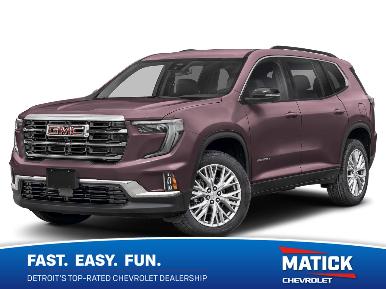 Black (Ebony Twilight Metallic) 2024 GMC Acadia SUV / Crossover Front-Wheel Drive 8-Speed Automatic