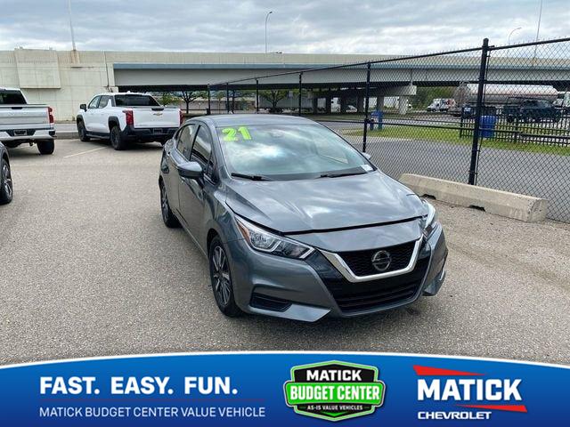 Gray (Gun Metallic) 2021 Nissan Versa Sedan Front-Wheel Drive Continuously Variable Transmission