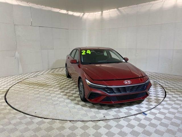 Ultimate Red 2024 Hyundai Elantra Sedan Front-Wheel Drive Continuously Variable Transmission