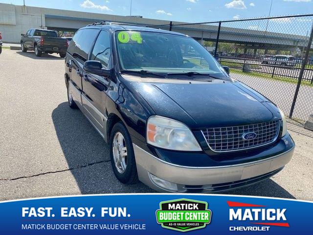 Gray (Medium Steel Blue Metallic) 2004 Ford Freestar Minivan Front-Wheel Drive 4-Speed Automatic Overdrive