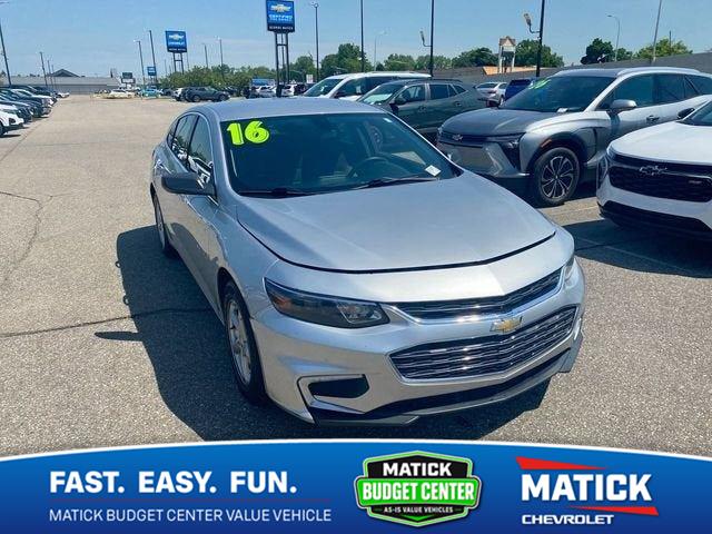 Silver Ice Metallic 2016 Chevrolet Malibu Sedan Front-Wheel Drive 6-Speed Automatic