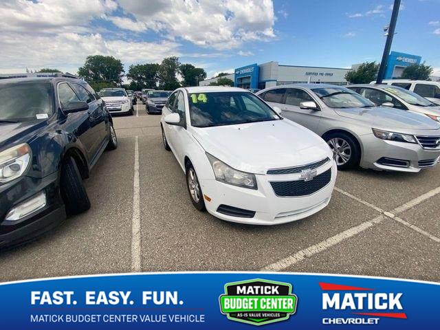 Summit White 2014 Chevrolet Cruze Sedan Front-Wheel Drive 6-Speed Automatic Overdrive