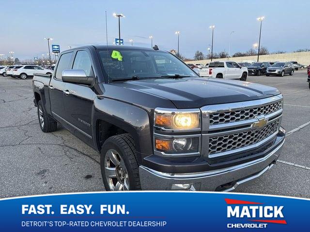 Gray (Tungsten Metallic) 2014 Chevrolet Silverado 1500 Pickup Truck Four-Wheel Drive 6-Speed Automatic