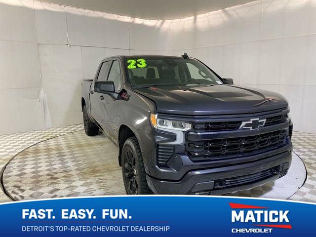 Dark Ash Metallic 2023 Chevrolet Silverado 1500 Pickup Truck Four-Wheel Drive Automatic