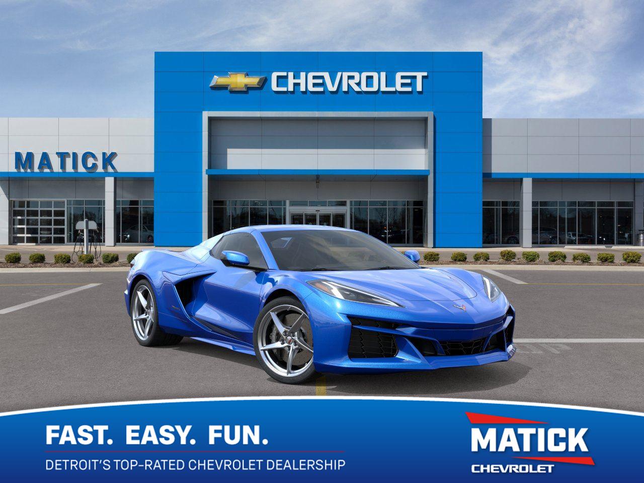 Riptide Blue Metallic 2026 Chevrolet Corvette E-Ray Convertible All-Wheel Drive 8-Speed Dual Clutch