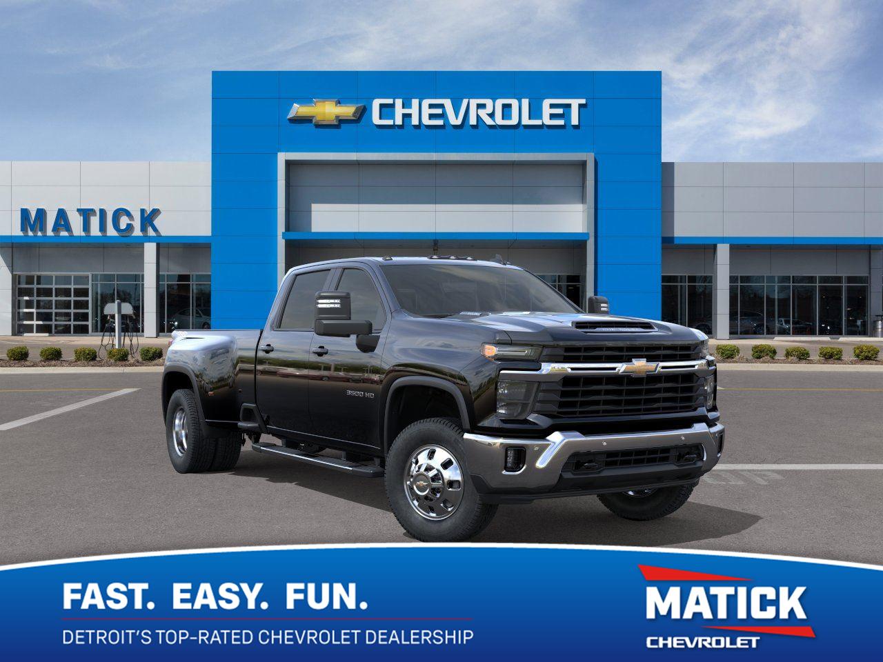 Black 2026 Chevrolet Silverado 3500HD Pickup Truck Four-Wheel Drive Automatic