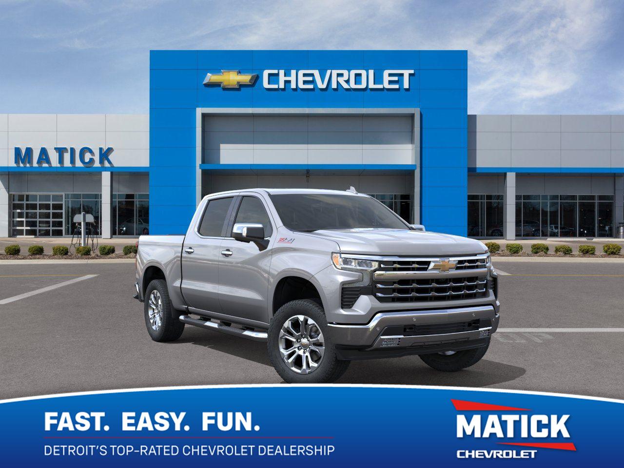Sterling Gray Metallic 2026 Chevrolet Silverado 1500 Pickup Truck Four-Wheel Drive Automatic