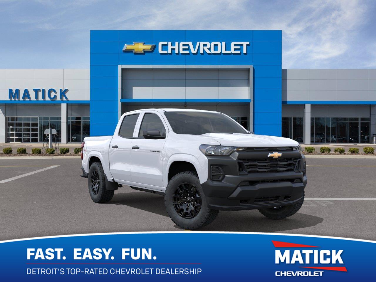 Summit White 2026 Chevrolet Colorado Pickup Truck Four-Wheel Drive 8-Speed Automatic