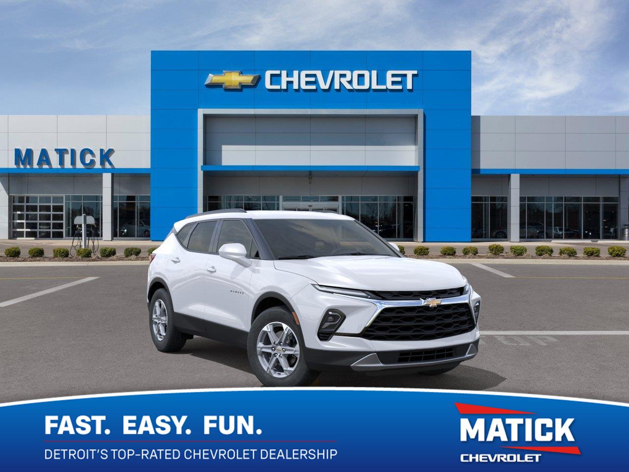 Summit White 2026 Chevrolet Blazer SUV / Crossover 9-Speed Automatic