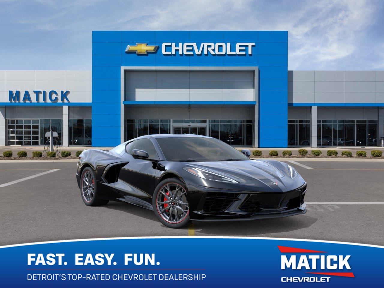 Black 2027 Chevrolet Corvette Coupe Rear-Wheel Drive 8-Speed Dual Clutch