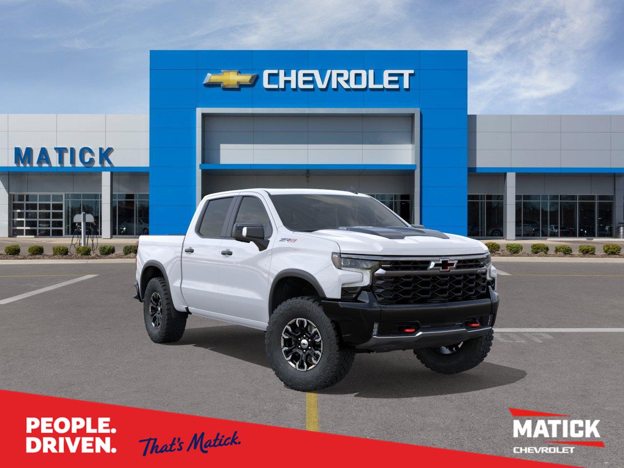 Summit White 2026 Chevrolet Silverado 1500 Pickup Truck Four-Wheel Drive Automatic
