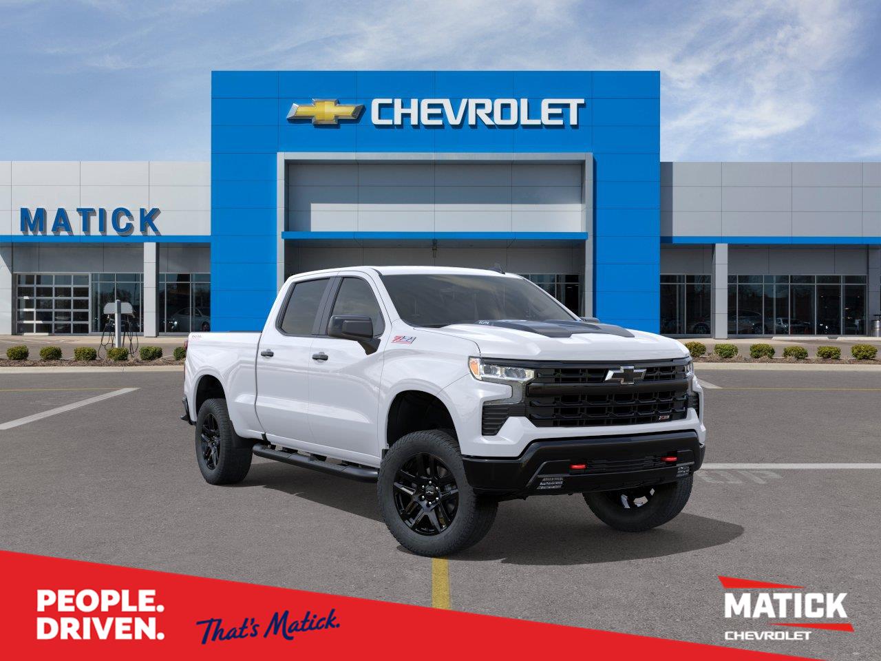 Summit White 2026 Chevrolet Silverado 1500 Pickup Truck Four-Wheel Drive Automatic
